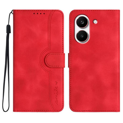 Heart Pattern Skin Feel Leather Phone Case, For Redmi A7 Pro 171mm / Poco C85x 5G, For Redmi Turbo 5 Max / Poco X8 Pro Max, For Redmi Turbo 5 5G / Poco X8 Pro 5G, For Redmi Note 15 4G / 5G 164mm / Poco M8 5G