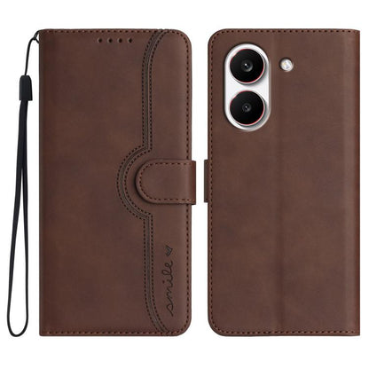 Heart Pattern Skin Feel Leather Phone Case, For Redmi A7 Pro 171mm / Poco C85x 5G, For Redmi Turbo 5 Max / Poco X8 Pro Max, For Redmi Turbo 5 5G / Poco X8 Pro 5G, For Redmi Note 15 4G / 5G 164mm / Poco M8 5G