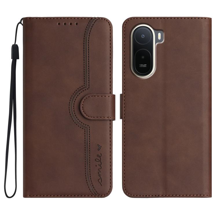 Heart Pattern Skin Feel Leather Phone Case, For Redmi A7 Pro 171mm / Poco C85x 5G, For Redmi Turbo 5 Max / Poco X8 Pro Max, For Redmi Turbo 5 5G / Poco X8 Pro 5G, For Redmi Note 15 4G / 5G 164mm / Poco M8 5G