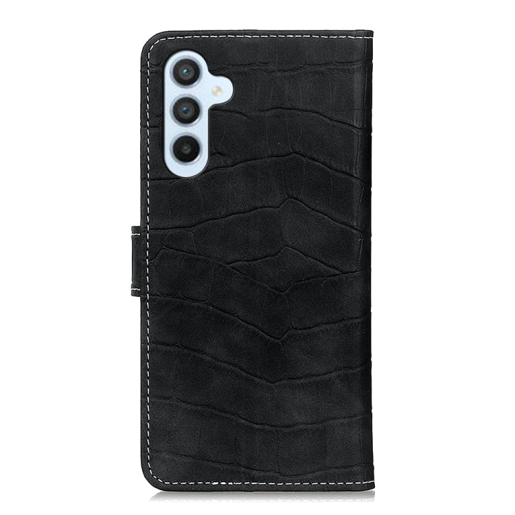Magnetic Crocodile Texture Leather Phone Case, For Samsung Galaxy S24 FE 5G