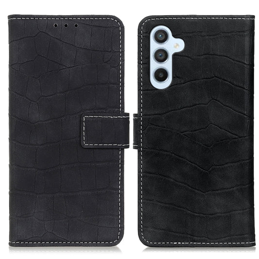 Magnetic Crocodile Texture Leather Phone Case, For Samsung Galaxy S24 FE 5G