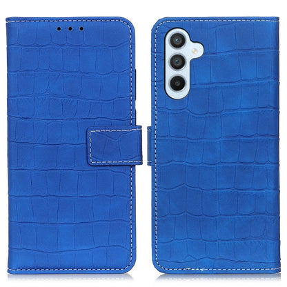 Magnetic Crocodile Texture Leather Phone Case, For Samsung Galaxy S24 FE 5G