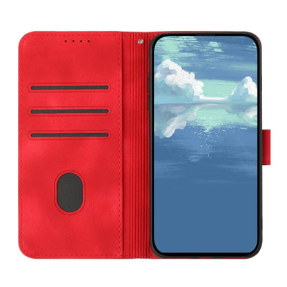 Line Pattern Skin Feel Leather Phone Case