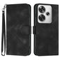 Line Pattern Skin Feel Leather Phone Case, For Redmi Turbo 3 / Poco F6, For Redmi Note 13R Pro / Poco X6 Neo, For Redmi Note 12 Turbo / Poco F5