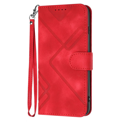 Line Pattern Skin Feel Leather Phone Case, For Redmi Note 14 5G, For Redmi Note 14 Pro+ 5G, For Redmi Note 14 Pro 5G, For Redmi 13 4G