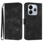 Line Pattern Skin Feel Leather Phone Case, For Redmi Note 14 5G, For Redmi Note 14 Pro+ 5G, For Redmi Note 14 Pro 5G, For Redmi 13 4G
