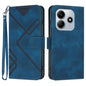 Line Pattern Skin Feel Leather Phone Case, For Redmi Note 14 4G 164.84mm, For Redmi Turbo 4 / Xiaomi Poco X7 Pro, For Redmi Note 14 Pro 4G, For Redmi Note 14 4G 163.25mm