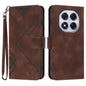 Line Pattern Skin Feel Leather Phone Case, For Redmi Note 14 4G 164.84mm, For Redmi Turbo 4 / Xiaomi Poco X7 Pro, For Redmi Note 14 Pro 4G, For Redmi Note 14 4G 163.25mm