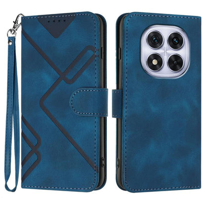 Line Pattern Skin Feel Leather Phone Case, For Redmi Note 14 4G 164.84mm, For Redmi Turbo 4 / Xiaomi Poco X7 Pro, For Redmi Note 14 Pro 4G, For Redmi Note 14 4G 163.25mm