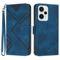 Line Pattern Skin Feel Leather Phone Case, For Redmi Turbo 3 / Poco F6, For Redmi Note 13R Pro / Poco X6 Neo, For Redmi Note 12 Turbo / Poco F5