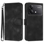Line Pattern Skin Feel Leather Phone Case, For Redmi Turbo 3 / Poco F6, For Redmi Note 13R Pro / Poco X6 Neo, For Redmi Note 12 Turbo / Poco F5