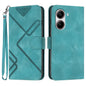 Line Pattern Skin Feel Leather Phone Case, For Redmi Note 14 4G 164.84mm, For Redmi Turbo 4 / Xiaomi Poco X7 Pro, For Redmi Note 14 Pro 4G, For Redmi Note 14 4G 163.25mm