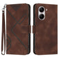 Line Pattern Skin Feel Leather Phone Case, For Redmi Note 14 4G 164.84mm, For Redmi Turbo 4 / Xiaomi Poco X7 Pro, For Redmi Note 14 Pro 4G, For Redmi Note 14 4G 163.25mm