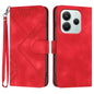 Line Pattern Skin Feel Leather Phone Case, For Redmi Note 14 4G 164.84mm, For Redmi Turbo 4 / Xiaomi Poco X7 Pro, For Redmi Note 14 Pro 4G, For Redmi Note 14 4G 163.25mm