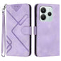 Line Pattern Skin Feel Leather Phone Case, For Redmi Note 14 4G 164.84mm, For Redmi Turbo 4 / Poco X7 Pro, For Redmi Note 14 Pro 4G, For Redmi Note 14 4G 163.25mm