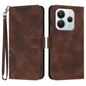 Line Pattern Skin Feel Leather Phone Case, For Redmi Note 14 4G 164.84mm, For Redmi Turbo 4 / Xiaomi Poco X7 Pro, For Redmi Note 14 Pro 4G, For Redmi Note 14 4G 163.25mm