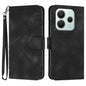 Line Pattern Skin Feel Leather Phone Case, For Redmi Note 14 4G 164.84mm, For Redmi Turbo 4 / Xiaomi Poco X7 Pro, For Redmi Note 14 Pro 4G, For Redmi Note 14 4G 163.25mm