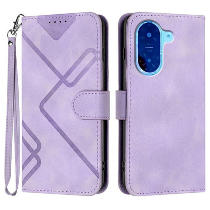 Line Pattern Skin Feel Leather Phone Case, For Redmi Turbo 4 Pro / Xiaomi Poco F7, For Redmi A5 4G 171.7mm / Xiaomi Poco C71, For Redmi K80 Pro / Xiaomi Poco F7 Ultra, For Redmi K80 / Xiaomi Poco F7 Pro