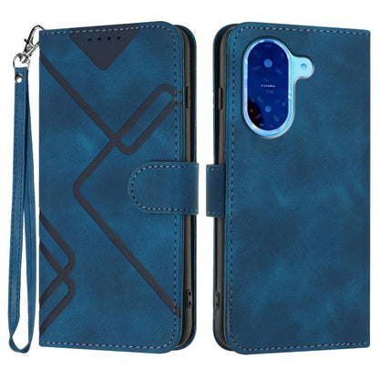 Line Pattern Skin Feel Leather Phone Case, For Redmi Turbo 4 Pro / Xiaomi Poco F7, For Redmi A5 4G 171.7mm / Xiaomi Poco C71, For Redmi K80 Pro / Xiaomi Poco F7 Ultra, For Redmi K80 / Xiaomi Poco F7 Pro