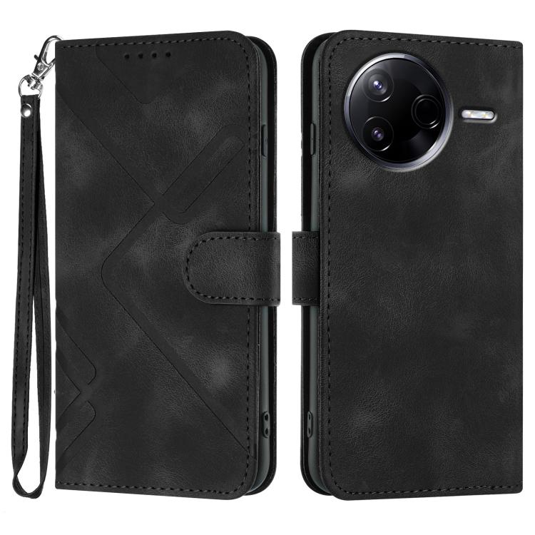 Line Pattern Skin Feel Leather Phone Case, For Redmi Turbo 4 Pro / Xiaomi Poco F7, For Redmi A5 4G 171.7mm / Xiaomi Poco C71, For Redmi K80 Pro / Xiaomi Poco F7 Ultra, For Redmi K80 / Xiaomi Poco F7 Pro