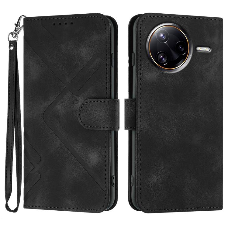 Line Pattern Skin Feel Leather Phone Case, For Redmi Turbo 4 Pro / Xiaomi Poco F7, For Redmi A5 4G 171.7mm / Xiaomi Poco C71, For Redmi K80 Pro / Xiaomi Poco F7 Ultra, For Redmi K80 / Xiaomi Poco F7 Pro