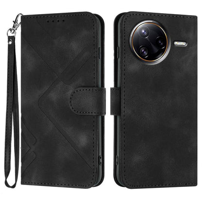 Line Pattern Skin Feel Leather Phone Case, For Redmi Turbo 4 Pro / Xiaomi Poco F7, For Redmi A5 4G 171.7mm / Xiaomi Poco C71, For Redmi K80 Pro / Xiaomi Poco F7 Ultra, For Redmi K80 / Xiaomi Poco F7 Pro