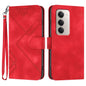Line Pattern Skin Feel Leather Phone Case, For Redmi Note 15 4G Global 164mm, For Redmi K90 / Xiaomi Poco F8 Pro 5G, For Redmi 15 5G Global / 15 4G SEA 169.5mm, For Redmi 15 5G / 4G EU 171mm