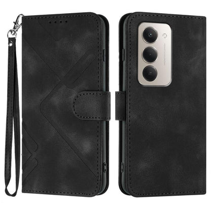 Line Pattern Skin Feel Leather Phone Case, For Redmi Note 15 4G Global 164mm, For Redmi K90 / Xiaomi Poco F8 Pro 5G, For Redmi 15 5G Global / 15 4G SEA 169.5mm, For Redmi 15 5G / 4G EU 171mm