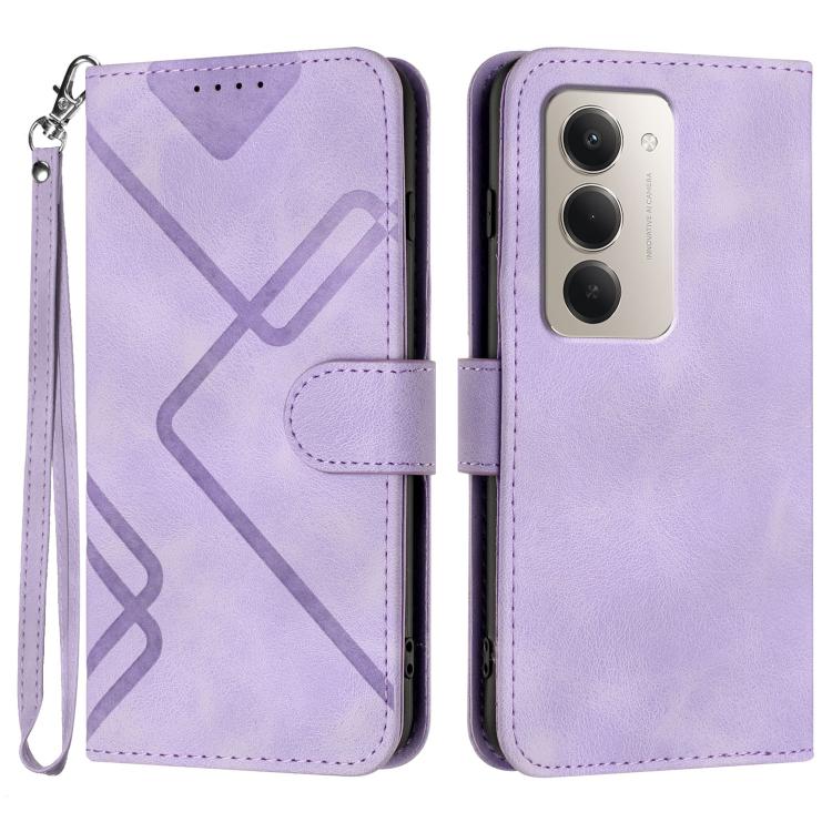 Line Pattern Skin Feel Leather Phone Case, For Redmi Note 15 4G Global 164mm, For Redmi K90 / Xiaomi Poco F8 Pro 5G, For Redmi 15 5G Global / 15 4G SEA 169.5mm, For Redmi 15 5G / 4G EU 171mm