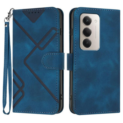 Line Pattern Skin Feel Leather Phone Case, For Redmi Note 15 4G Global 164mm, For Redmi K90 / Xiaomi Poco F8 Pro 5G, For Redmi 15 5G Global / 15 4G SEA 169.5mm, For Redmi 15 5G / 4G EU 171mm
