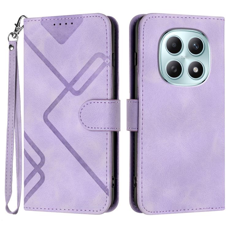 Line Pattern Skin Feel Leather Phone Case, For Redmi Note 15 4G Global 164mm, For Redmi K90 / Xiaomi Poco F8 Pro 5G, For Redmi 15 5G Global / 15 4G SEA 169.5mm, For Redmi 15 5G / 4G EU 171mm