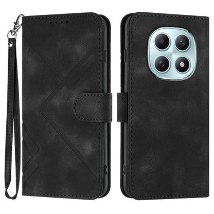 Line Pattern Skin Feel Leather Phone Case, For Redmi Note 15 4G Global 164mm, For Redmi K90 / Xiaomi Poco F8 Pro 5G, For Redmi 15 5G Global / 15 4G SEA 169.5mm, For Redmi 15 5G / 4G EU 171mm
