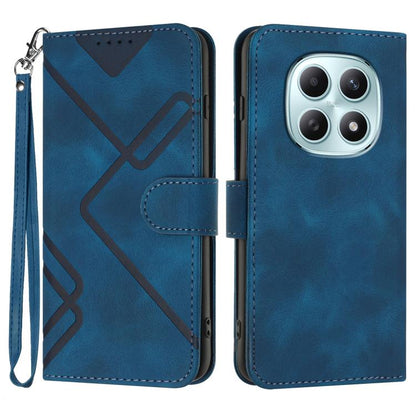 Line Pattern Skin Feel Leather Phone Case, For Redmi Note 15 4G Global 164mm, For Redmi K90 / Xiaomi Poco F8 Pro 5G, For Redmi 15 5G Global / 15 4G SEA 169.5mm, For Redmi 15 5G / 4G EU 171mm