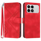 Line Pattern Skin Feel Leather Phone Case, For Redmi Note 15 4G Global 164mm, For Redmi K90 / Xiaomi Poco F8 Pro 5G, For Redmi 15 5G Global / 15 4G SEA 169.5mm, For Redmi 15 5G / 4G EU 171mm