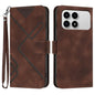 Line Pattern Skin Feel Leather Phone Case, For Redmi Note 15 4G Global 164mm, For Redmi K90 / Xiaomi Poco F8 Pro 5G, For Redmi 15 5G Global / 15 4G SEA 169.5mm, For Redmi 15 5G / 4G EU 171mm