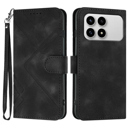 Line Pattern Skin Feel Leather Phone Case, For Redmi Note 15 4G Global 164mm, For Redmi K90 / Xiaomi Poco F8 Pro 5G, For Redmi 15 5G Global / 15 4G SEA 169.5mm, For Redmi 15 5G / 4G EU 171mm