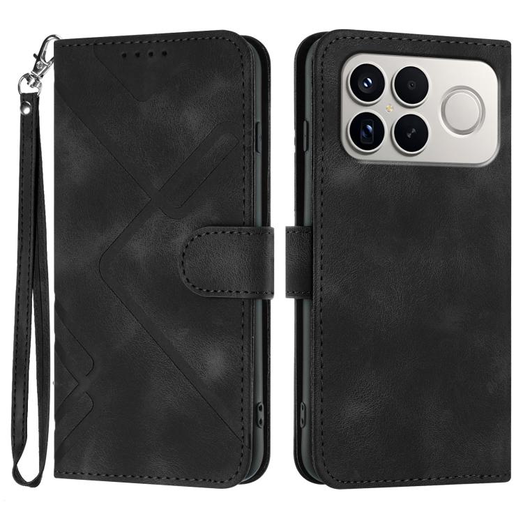 Line Pattern Skin Feel Leather Phone Case, For Redmi K90 Pro Max / Poco F8 Ultra, For Redmi K90 / Poco F8 Pro 5G, For Redmi 15 5G Global / 15 4G SEA 169.5mm, For Redmi 15 5G / 4G EU 171mm
