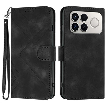 Line Pattern Skin Feel Leather Phone Case, For Redmi K90 Pro Max / Poco F8 Ultra, For Redmi K90 / Poco F8 Pro 5G, For Redmi 15 5G Global / 15 4G SEA 169.5mm, For Redmi 15 5G / 4G EU 171mm