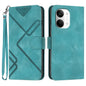 Line Pattern Skin Feel Leather Phone Case, For Redmi A7 Pro 171mm / Poco C85x 5G, For Redmi Turbo 5 Max / Poco X8 Pro Max, For Redmi Turbo 5 5G / Poco X8 Pro 5G, For Redmi Note 15 4G / 5G 164mm / Poco M8 5G