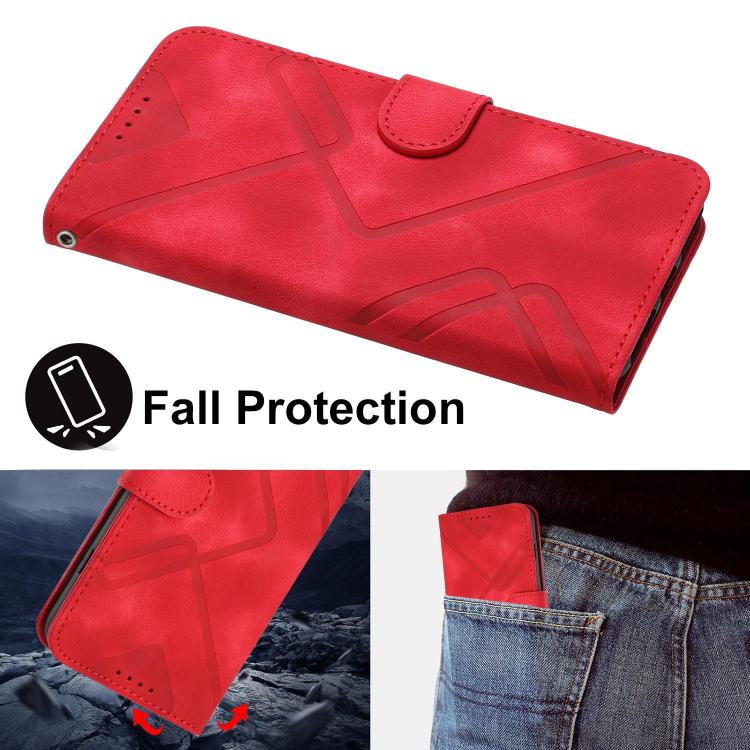 Line Pattern Skin Feel Leather Phone Case, For Redmi A7 Pro 171mm / Poco C85x 5G, For Redmi Turbo 5 Max / Poco X8 Pro Max, For Redmi Turbo 5 5G / Poco X8 Pro 5G, For Redmi Note 15 4G / 5G 164mm / Poco M8 5G