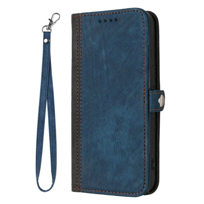 Side Buckle Double Fold Hand Strap Leather Phone Case