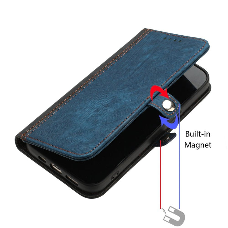 Side Buckle Double Fold Hand Strap Leather Phone Case