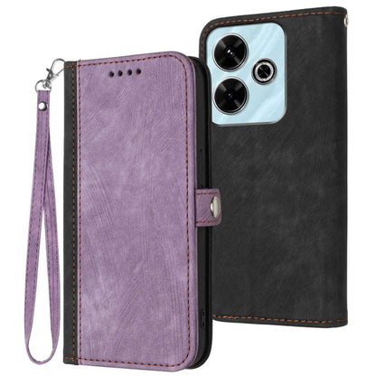 Side Buckle Double Fold Hand Strap Leather Phone Case