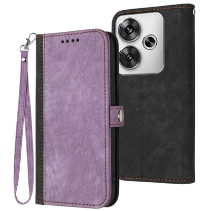 Side Buckle Double Fold Hand Strap Leather Phone Case