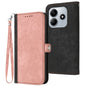 Side Buckle Double Fold Hand Strap Leather Phone Case, For Redmi Note 14 5G, For Redmi Note 14 Pro+ 5G, For Redmi Note 14 Pro 5G, For Redmi 13 4G