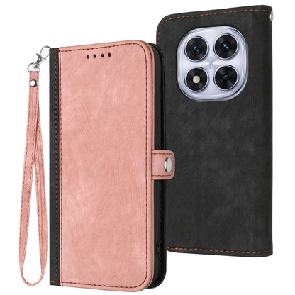 Side Buckle Double Fold Hand Strap Leather Phone Case, For Redmi Note 14 5G, For Redmi Note 14 Pro+ 5G, For Redmi Note 14 Pro 5G, For Redmi 13 4G