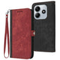 Side Buckle Double Fold Hand Strap Leather Phone Case, For Redmi Note 14 4G 164.84mm, For Redmi Turbo 4 / Xiaomi Poco X7 Pro, For Redmi Note 14 Pro 4G, For Redmi Note 14 4G 163.25mm