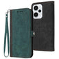 Side Buckle Double Fold Hand Strap Leather Phone Case, For Redmi Turbo 3 / Xiaomi Poco F6, For Redmi Note 13R Pro / Xiaomi Poco X6 Neo, For Redmi Note 12 Turbo / Xiaomi Poco F5
