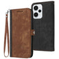 Side Buckle Double Fold Hand Strap Leather Phone Case, For Redmi Turbo 3 / Xiaomi Poco F6, For Redmi Note 13R Pro / Xiaomi Poco X6 Neo, For Redmi Note 12 Turbo / Xiaomi Poco F5