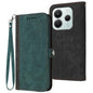 Side Buckle Double Fold Hand Strap Leather Phone Case, For Redmi Note 14 4G 164.84mm, For Redmi Turbo 4 / Poco X7 Pro, For Redmi Note 14 Pro 4G, For Redmi Note 14 4G 163.25mm